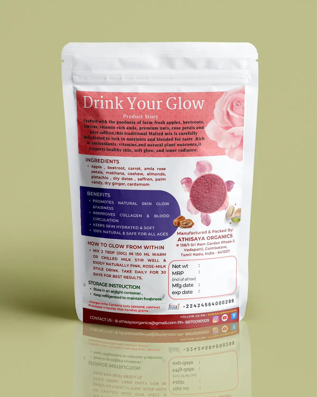 GLOW MIX – Dried ABC Malted Health Drink powde